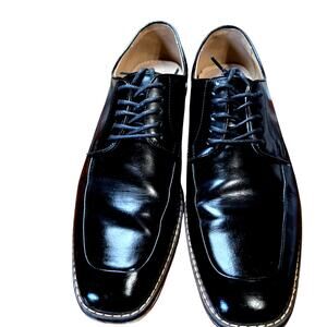 Steve Madden 10.5 Men's Black Dress Shoes Lace Up